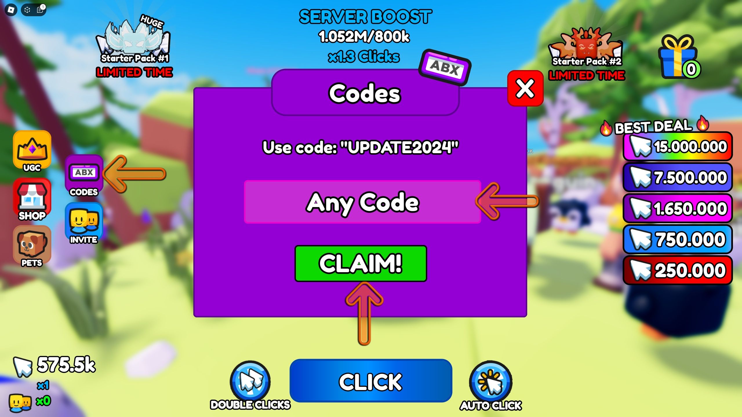 Click For UGC Codes - Roblox