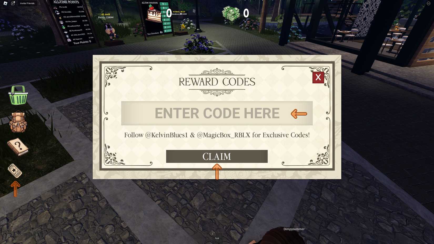 Tea Time Dessert Buffet Codes - Roblox
