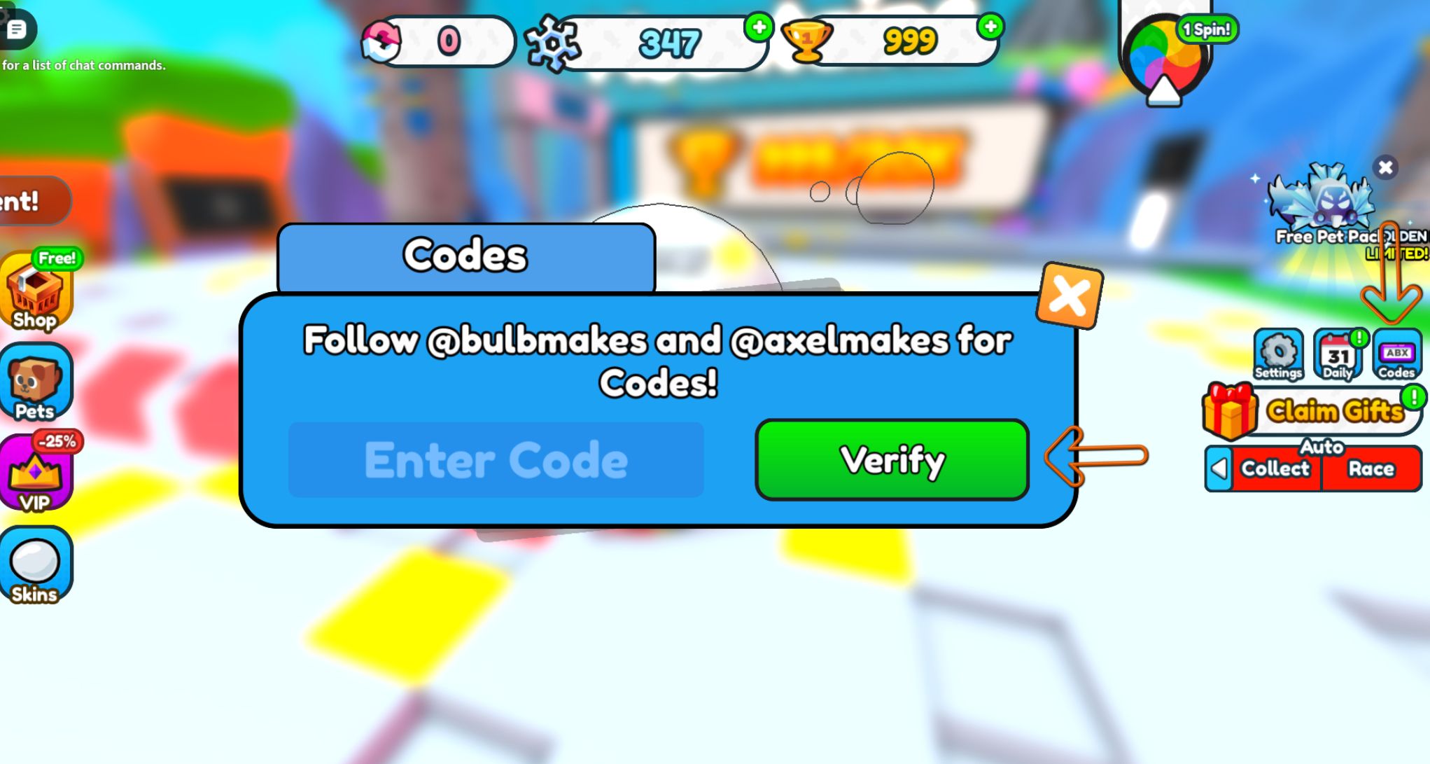 Grow Snowball Race Codes - Roblox