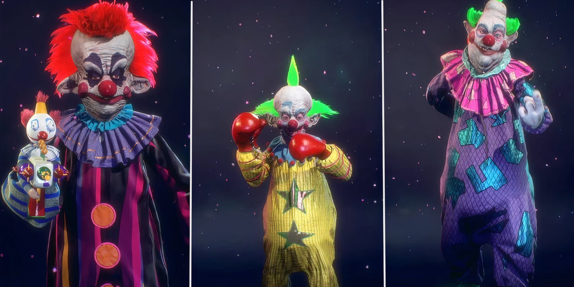 بهترین کلاس انسانی در Killer Klown From Outer Space: The Game 10 رودی، شورتی و پیشاهنگ در فیلم Klown Killer from Outer Space