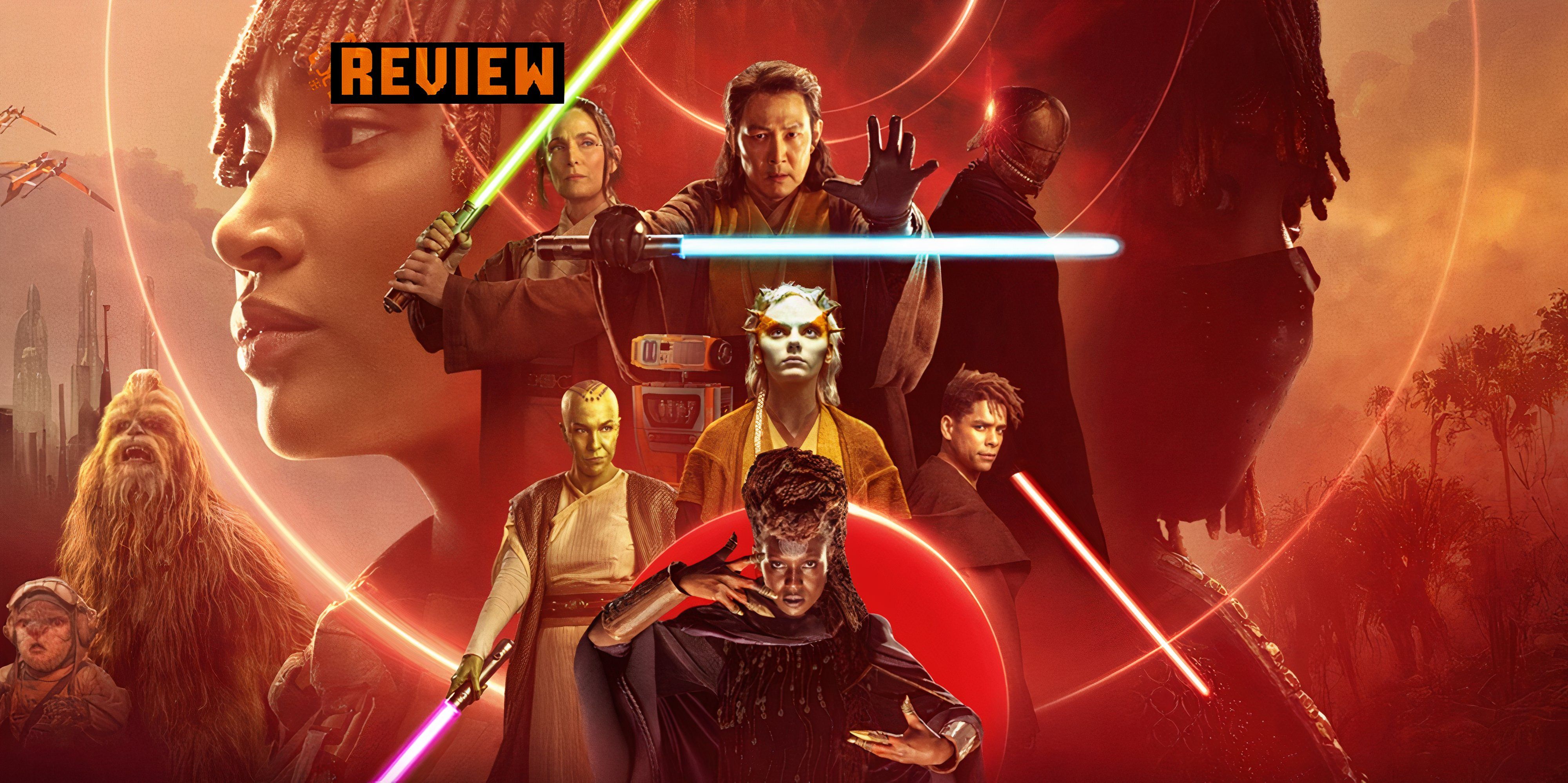 Star Wars The Acolyte Key Art with several characters (1)