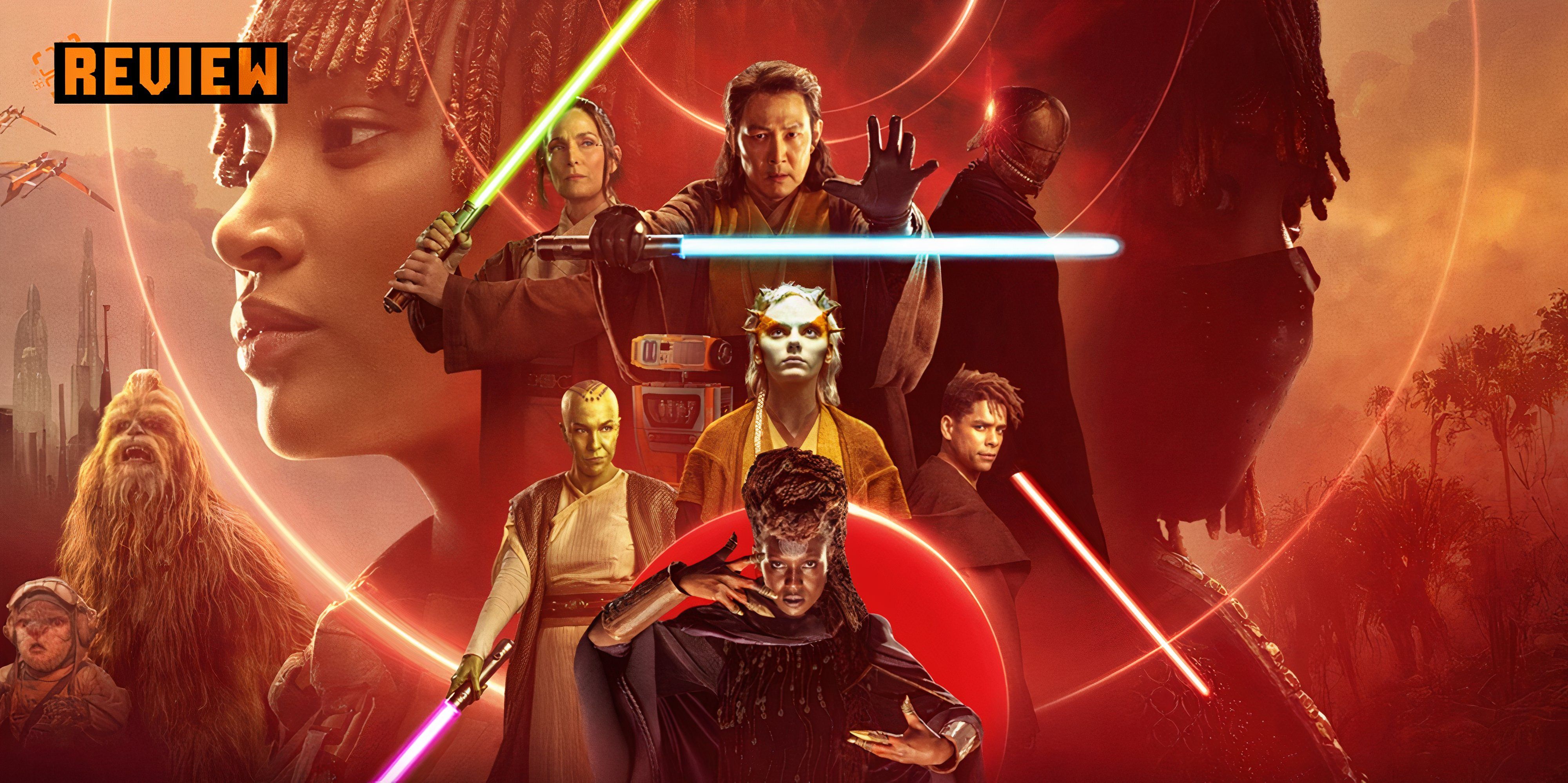 Star Wars The Acolyte Key Art with several characters