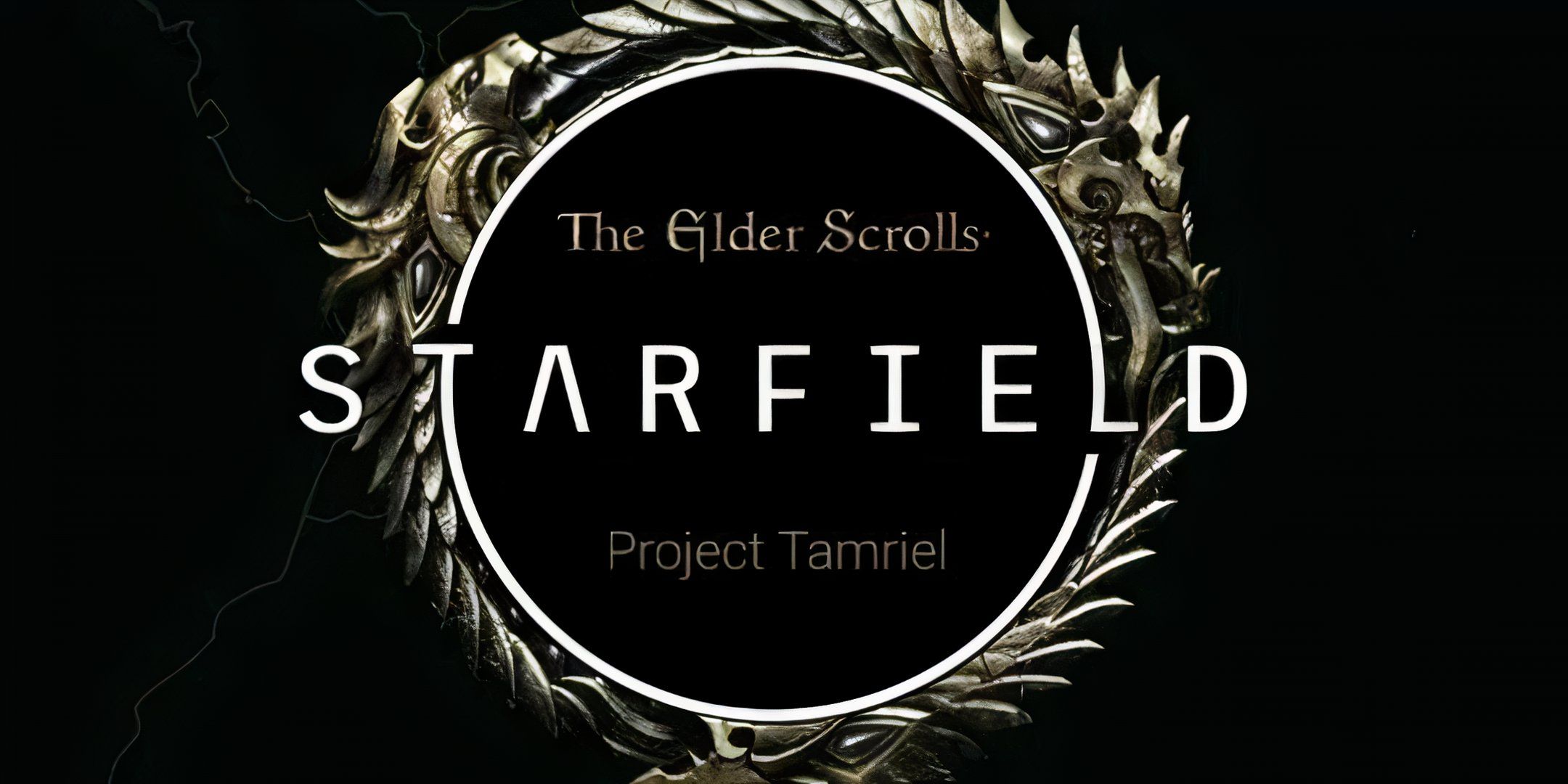 The logo for the Project Tamriel mod for Starfield. It reads: The Elder Scrolls: Starfield. Project Tamriel