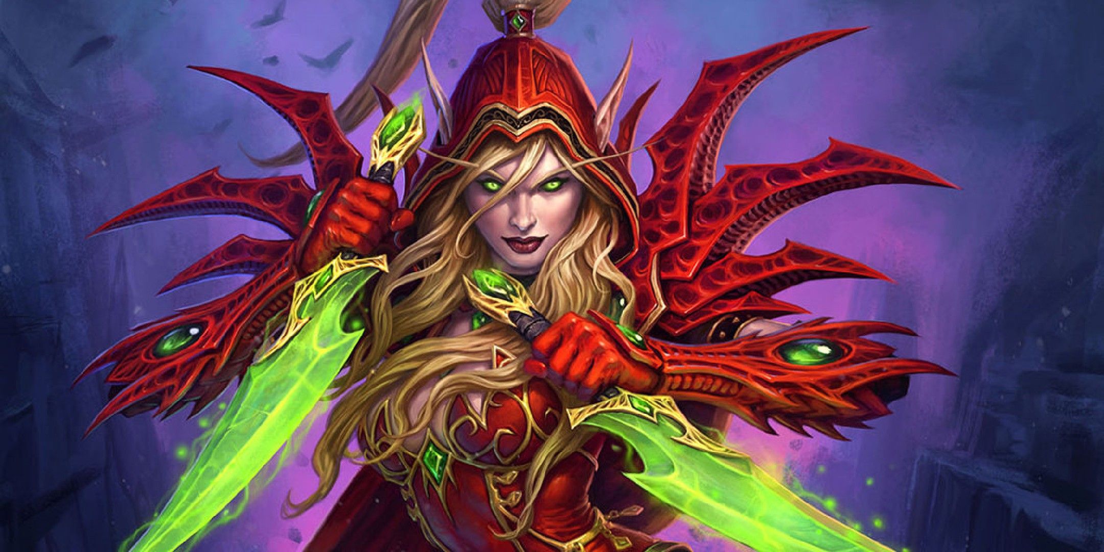 world of warcraft image showing valeera with her daggers