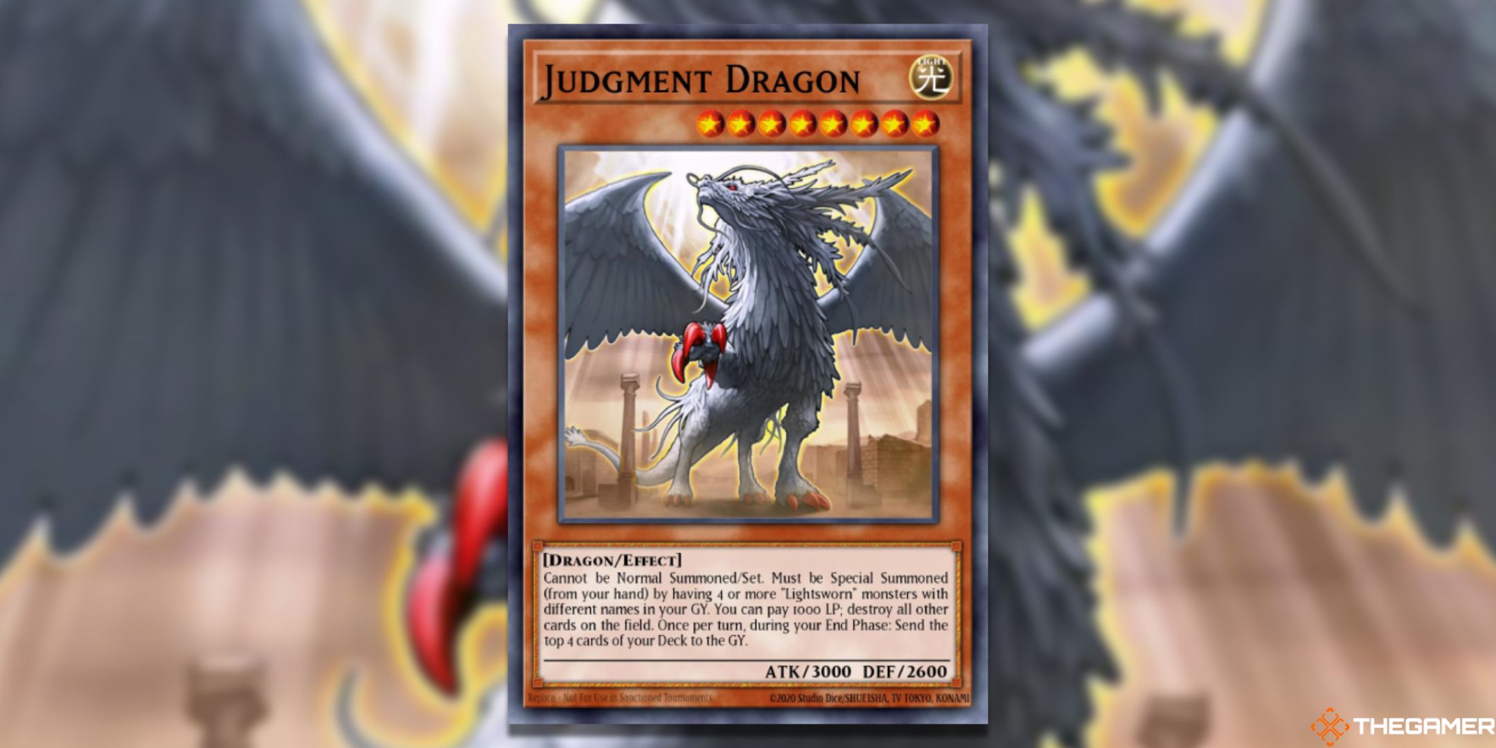 Yu-Gi-Oh! Judgment Dragon card art.