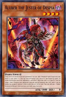 Aluber the Jester of Despia card