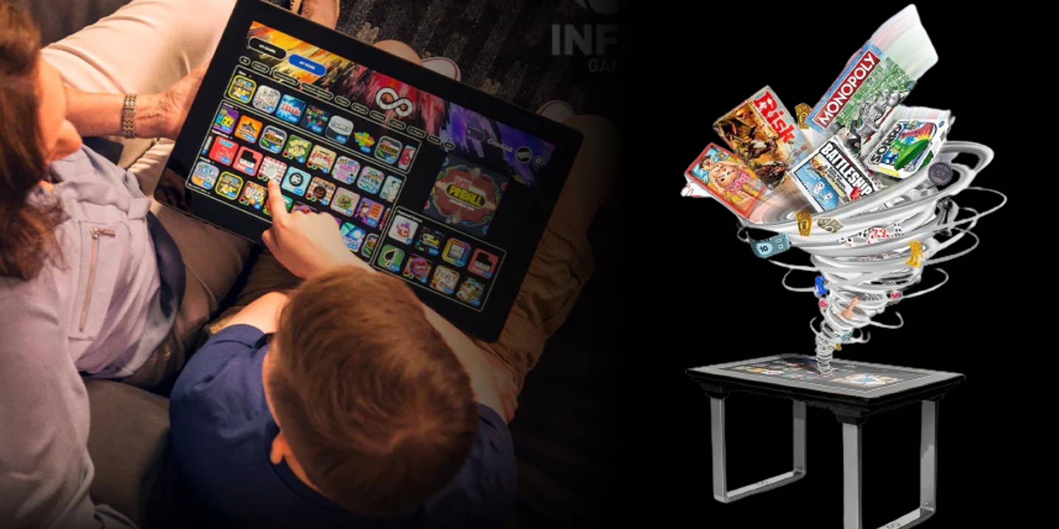 Arcade1Up غرفه عکس خانگی را نشان می دهد که بلافاصله تصاویر را چاپ می کند 4 میز و تخته بازی arcade1up infinity
