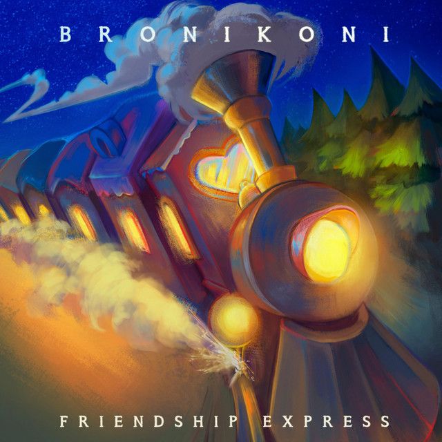 BroniKoni album cover of a train