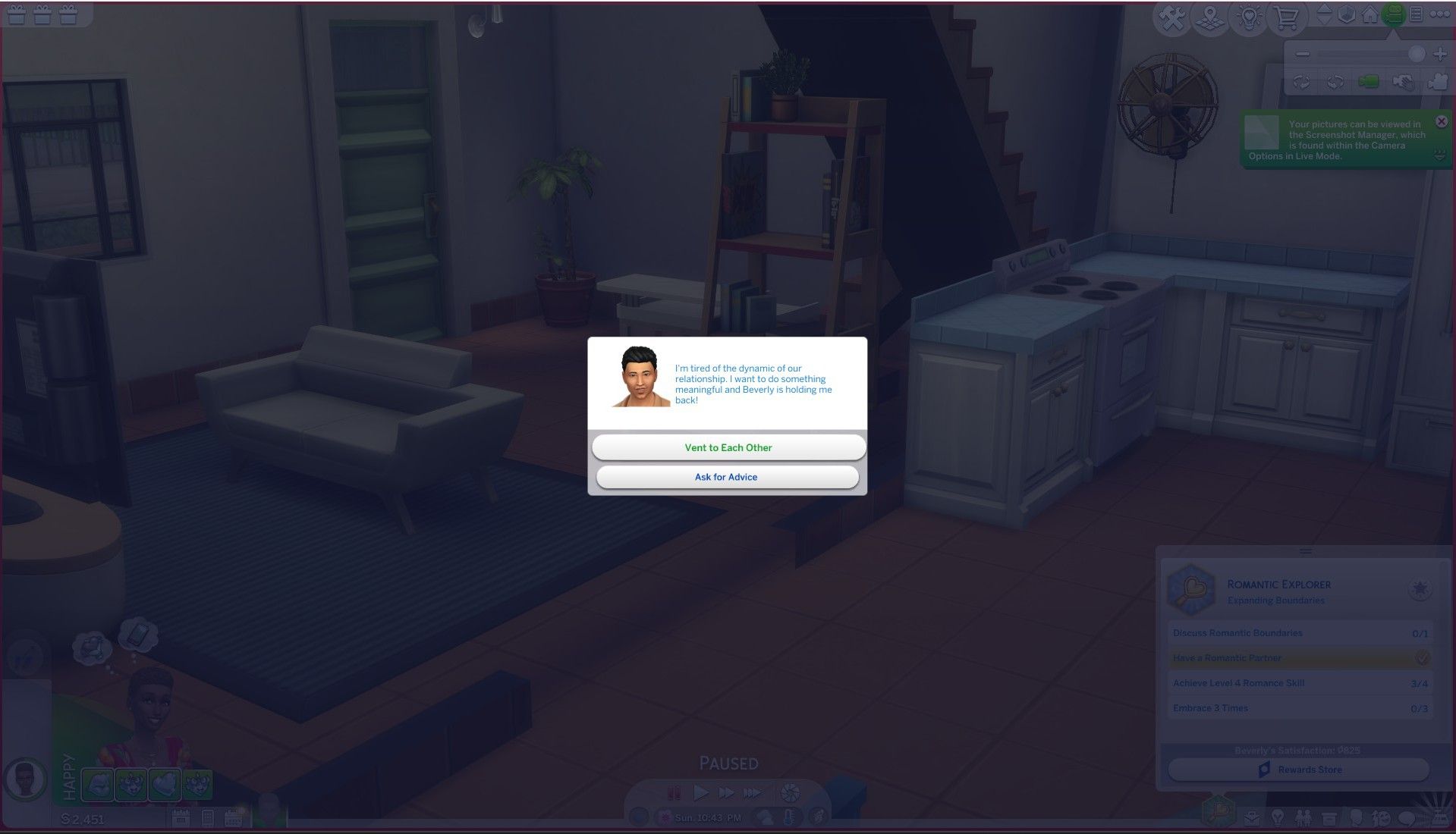 Counseling pop-up in The Sims 4 Lovestruck.-1