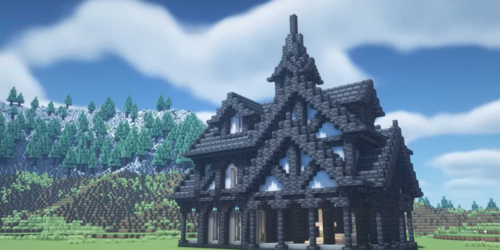 Minecraft Gothic Living Room