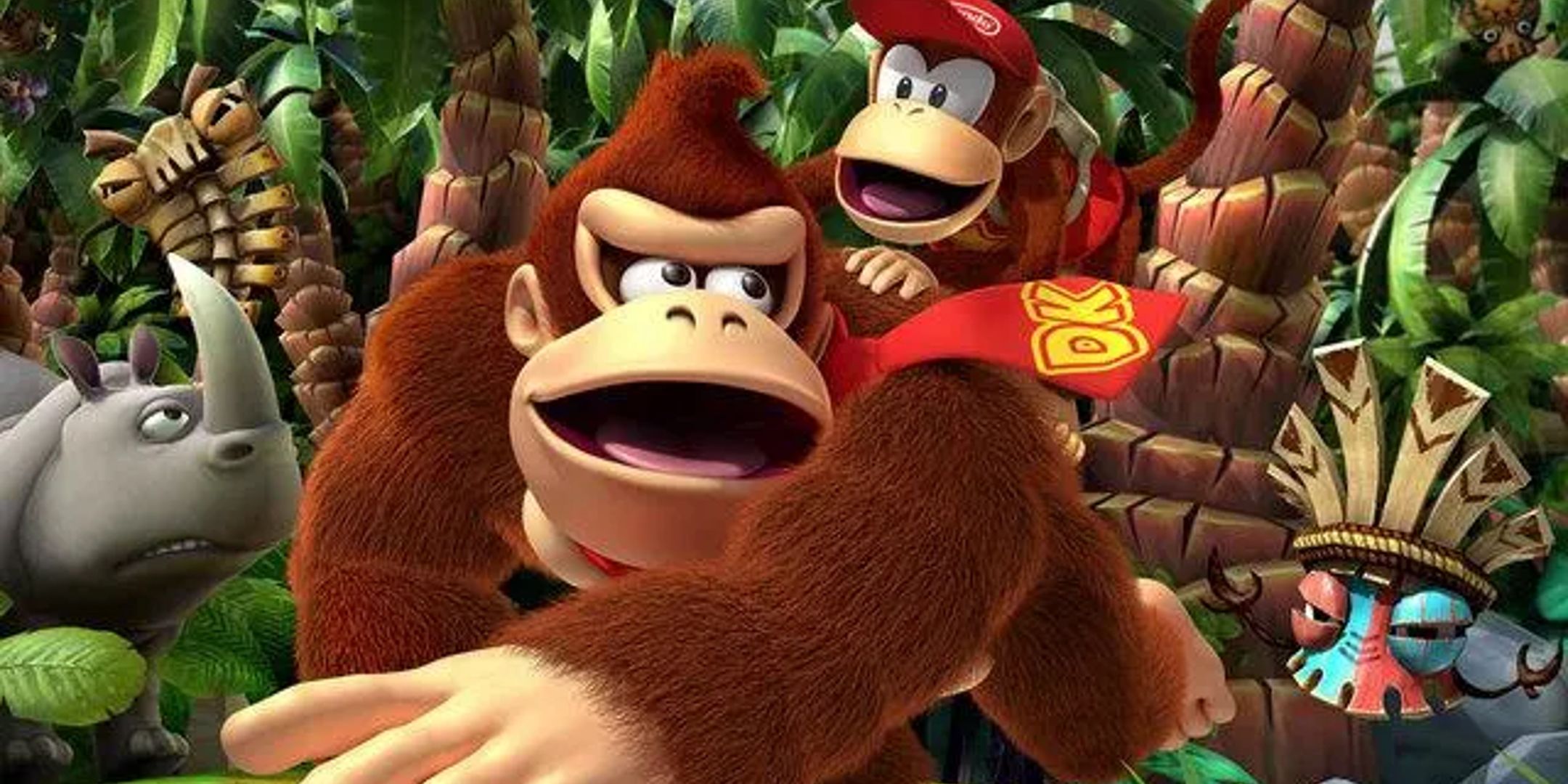 donkey kong and diddy kong from ??????????????Donkey Kong Country Returns