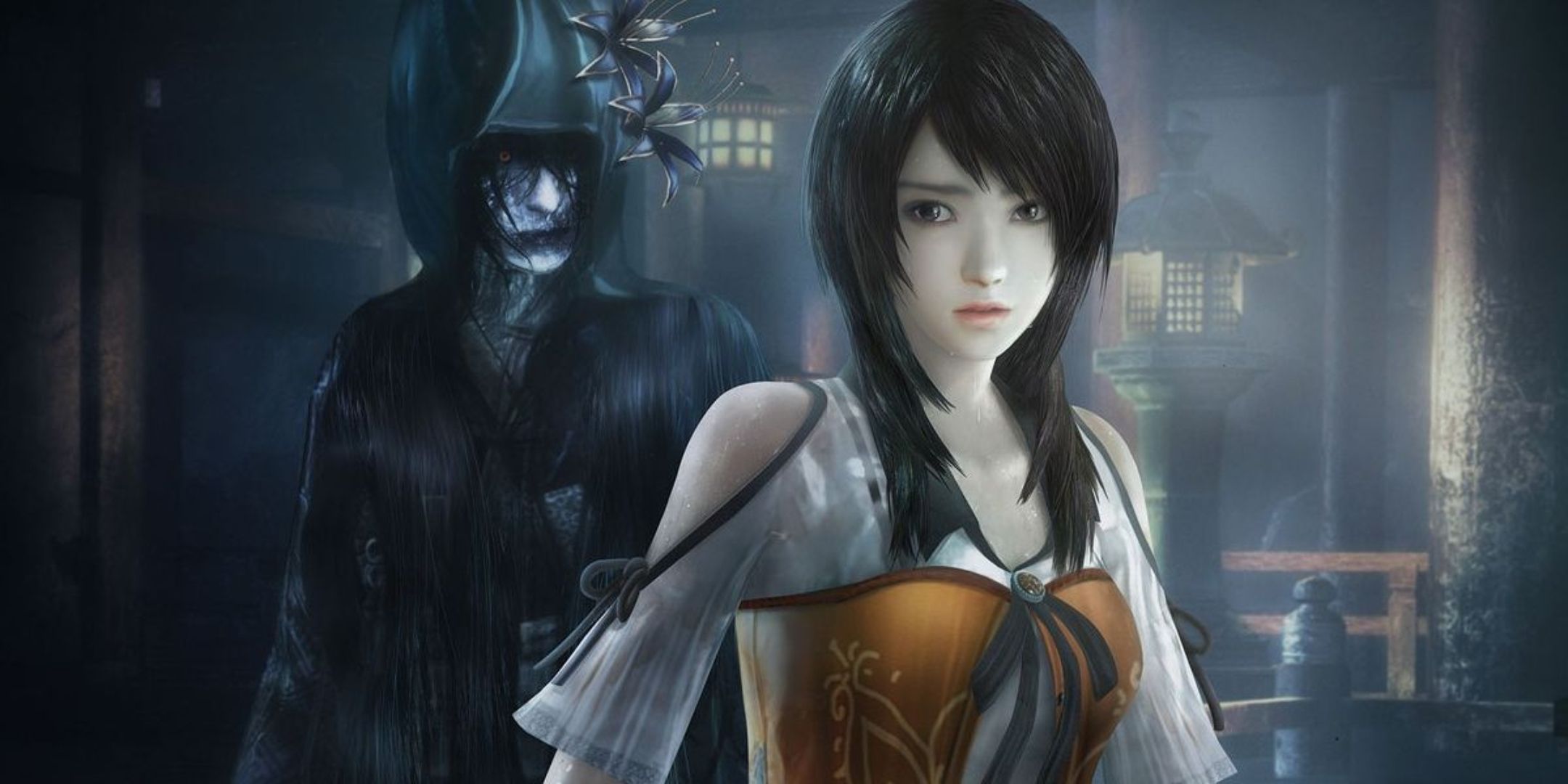 Yuri and a ghost in Fatal Frame 5: Maiden of Black Water, aka Project Zero.