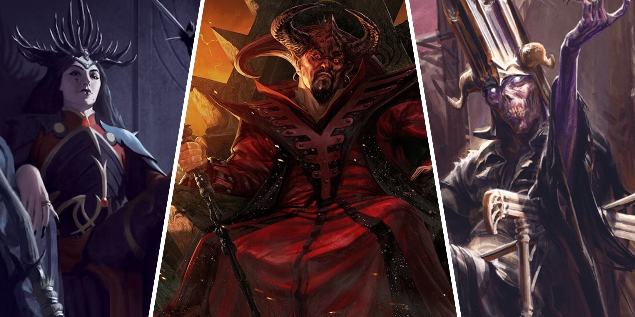 عجیب ترین انواع اژدها برای استفاده در بازی DnD 5 تاشا، آسمودئوس و ررک، از فیلمهای Dungeons & Dragons