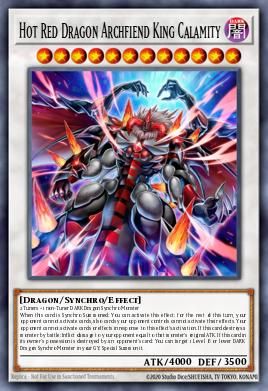 Hot Red Dragon Achfiend King Calamity card