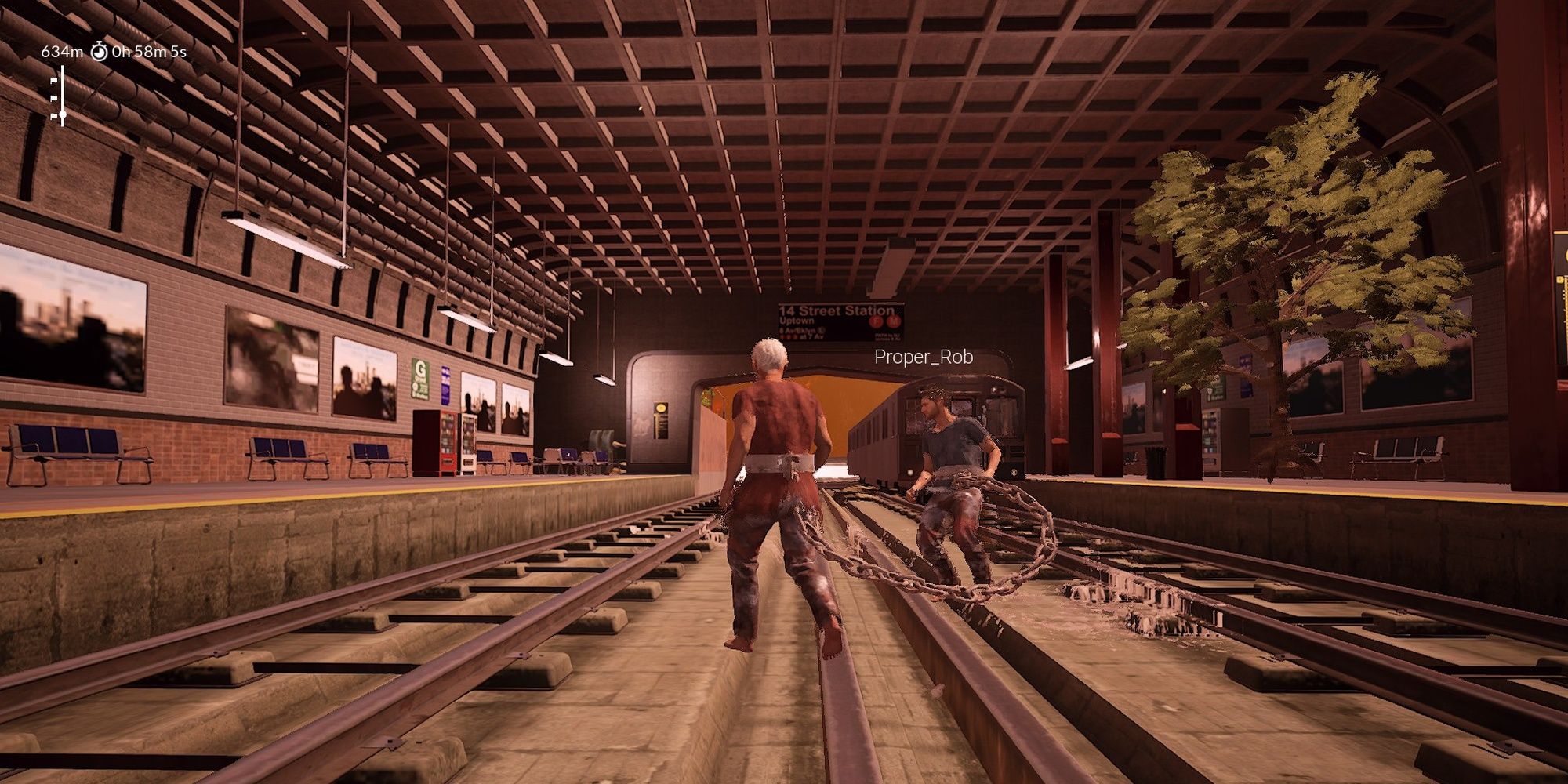 Chained Together: Dodging Trains In The Subway Station Zone