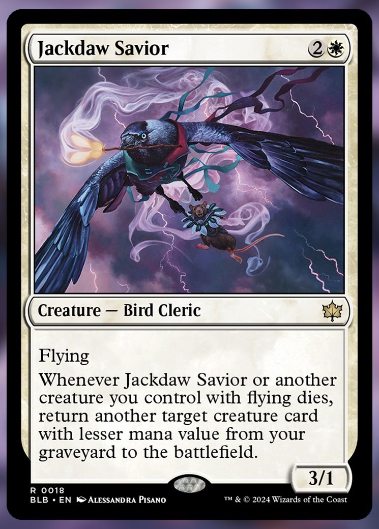 Jackdaw Savior — Эксклюзивный спойлер Bloomburrow — MTG