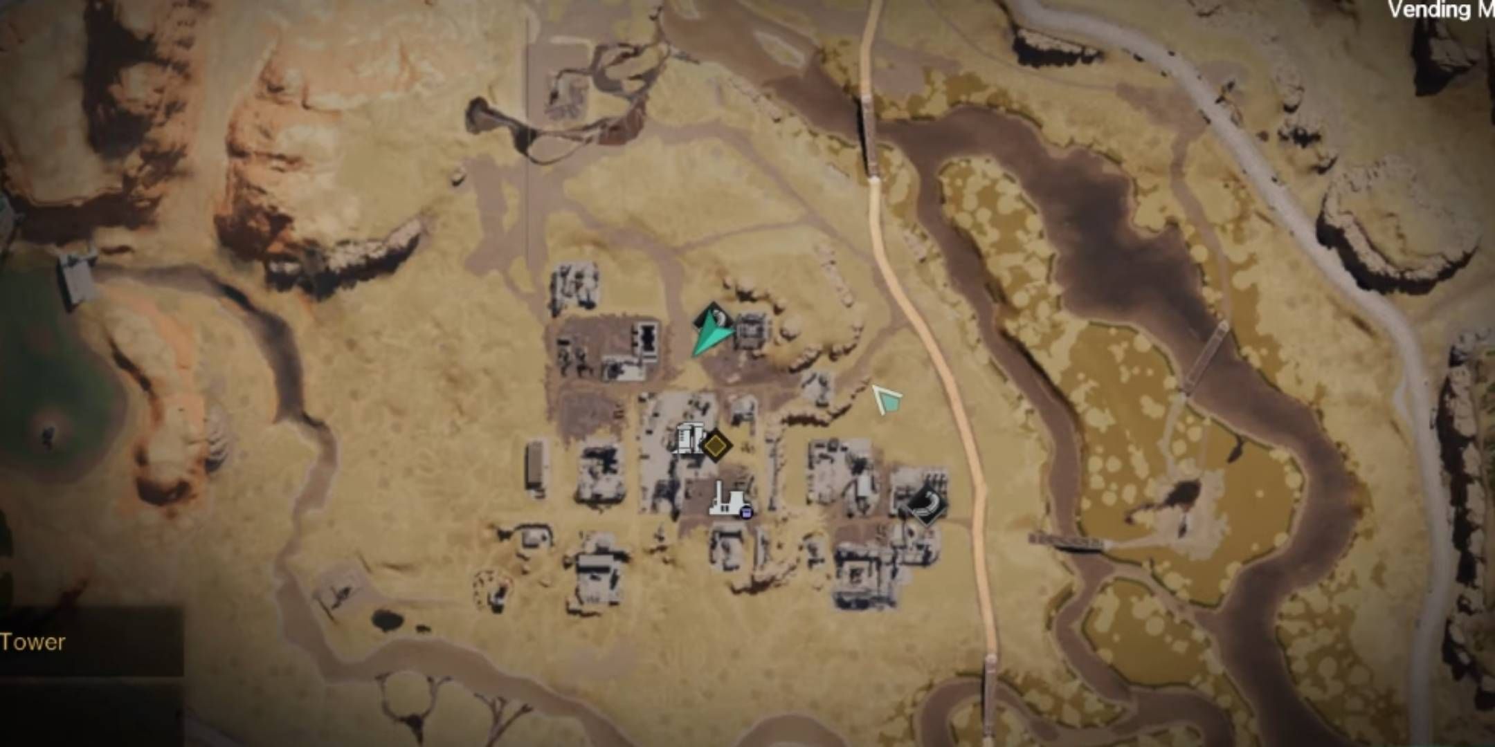 Map menu showing oil filed near BlackFell in Once Human