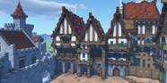 Medieval Town Minecraft 2160x1080 Medieval Town Minecraft 2160x1080