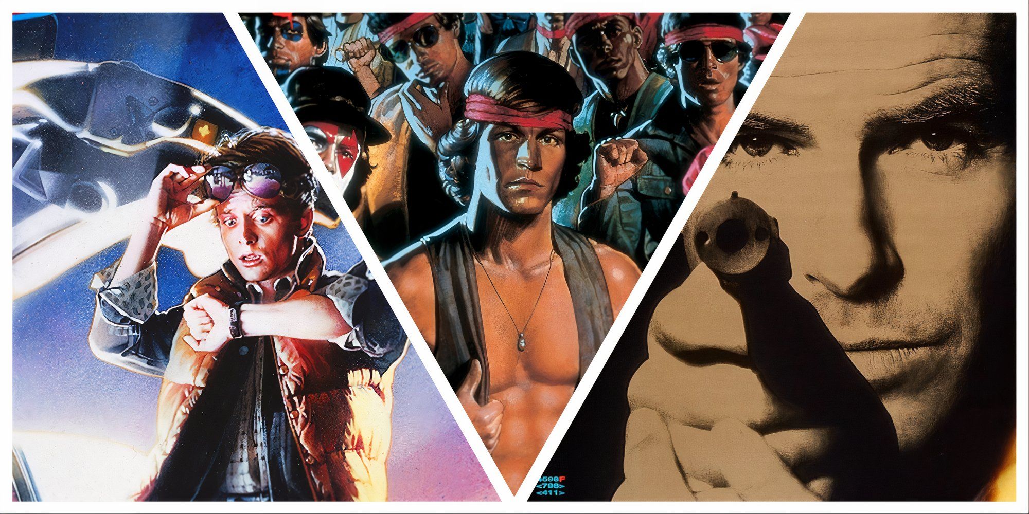 Back to the future, Goldeneye, and The Warriors movie posters