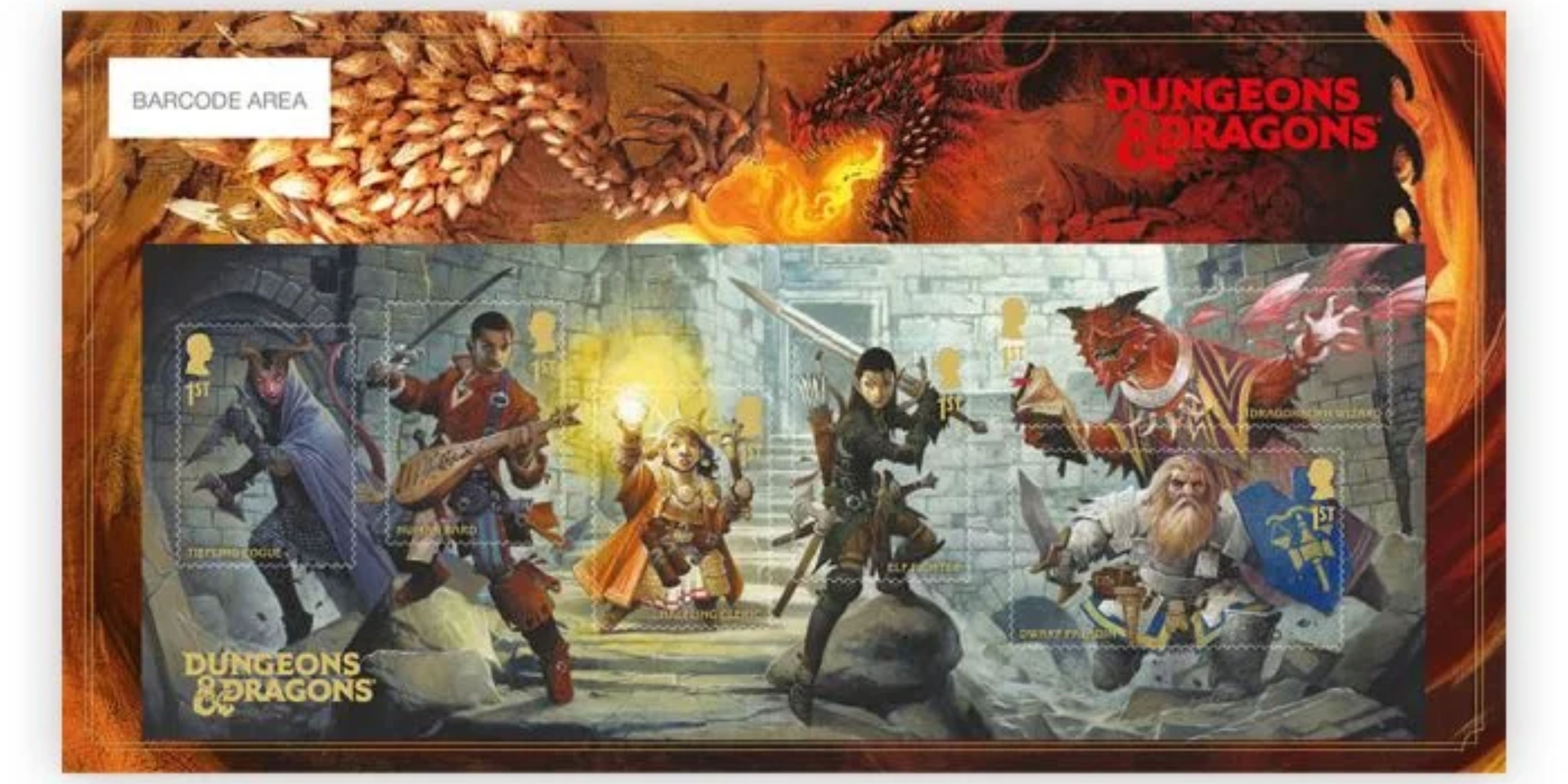 Королевская почта представила коллекцию марок, посвящённую 50-летию Dungeons And Dragons