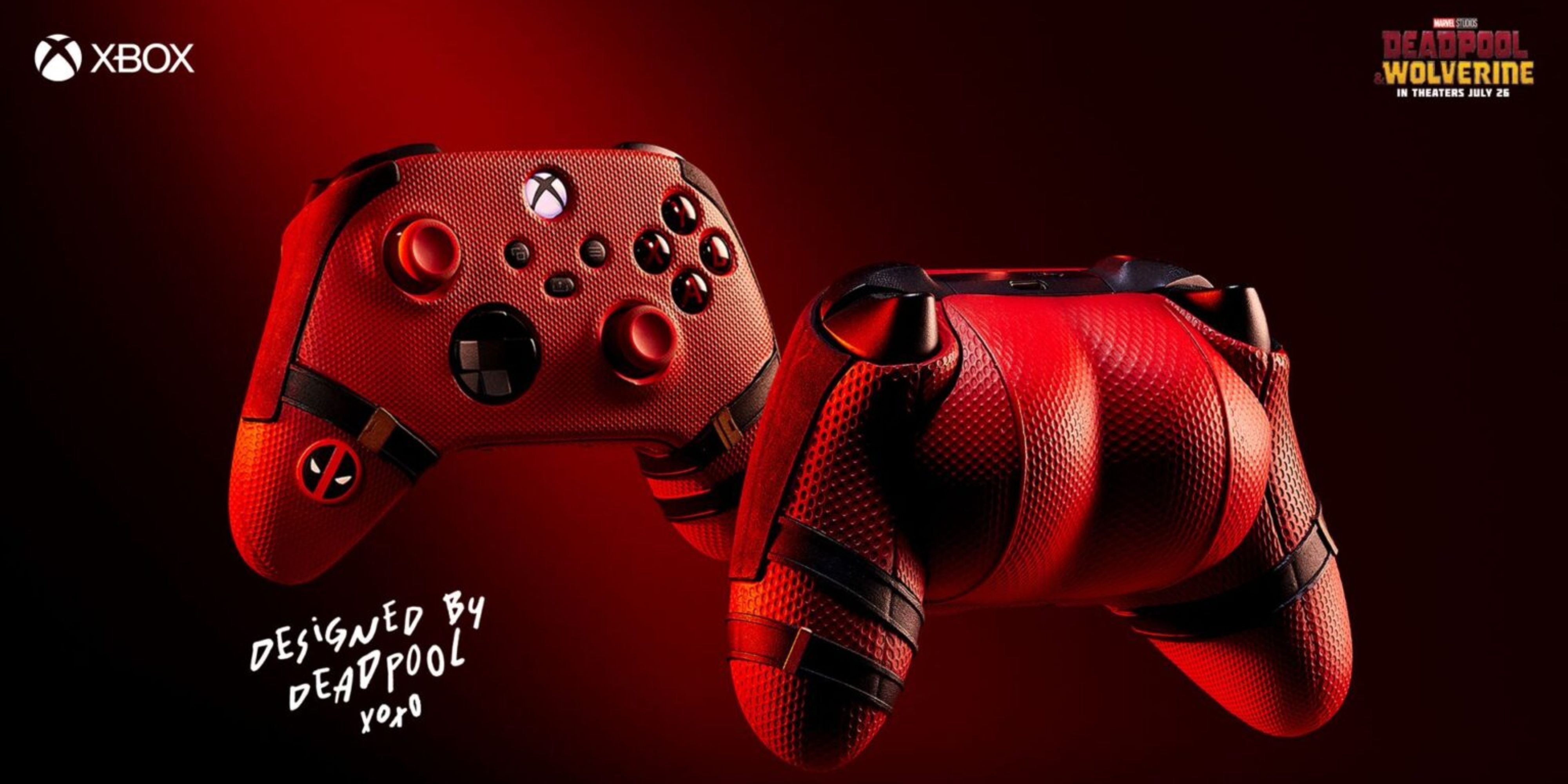 Xbox Deadpool controller with buttocks on the back