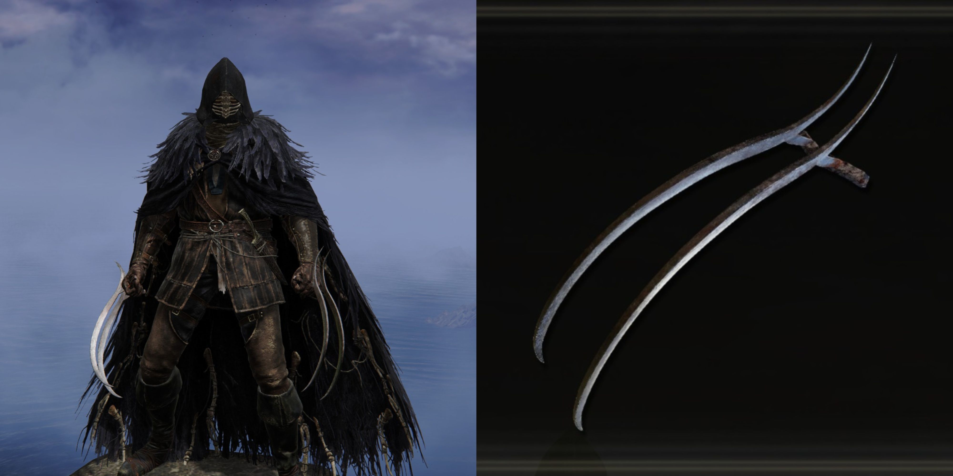 Elden Ring Tarnished holding Raptor Talons.