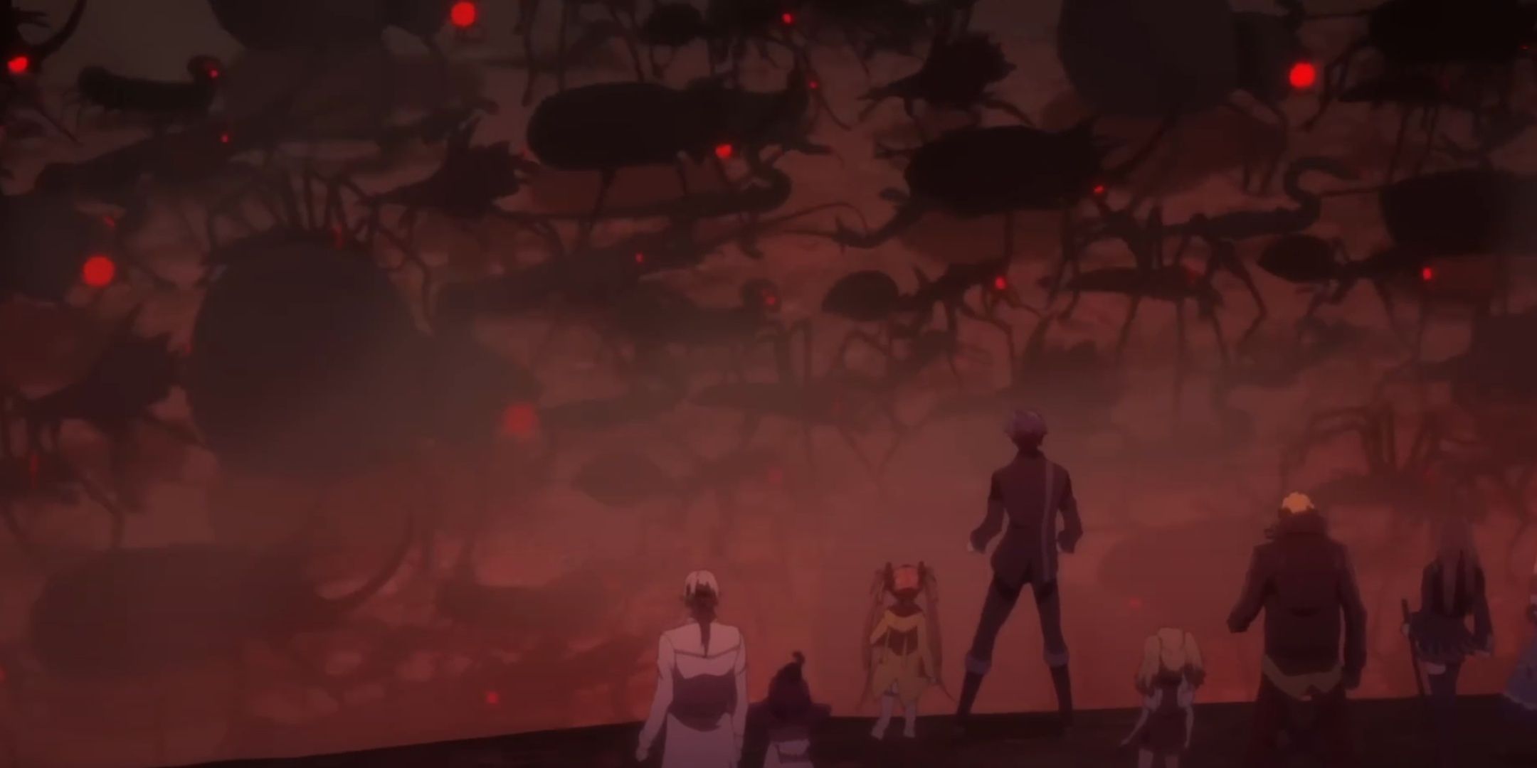 The Gastrea march forwards in Black Bullet.