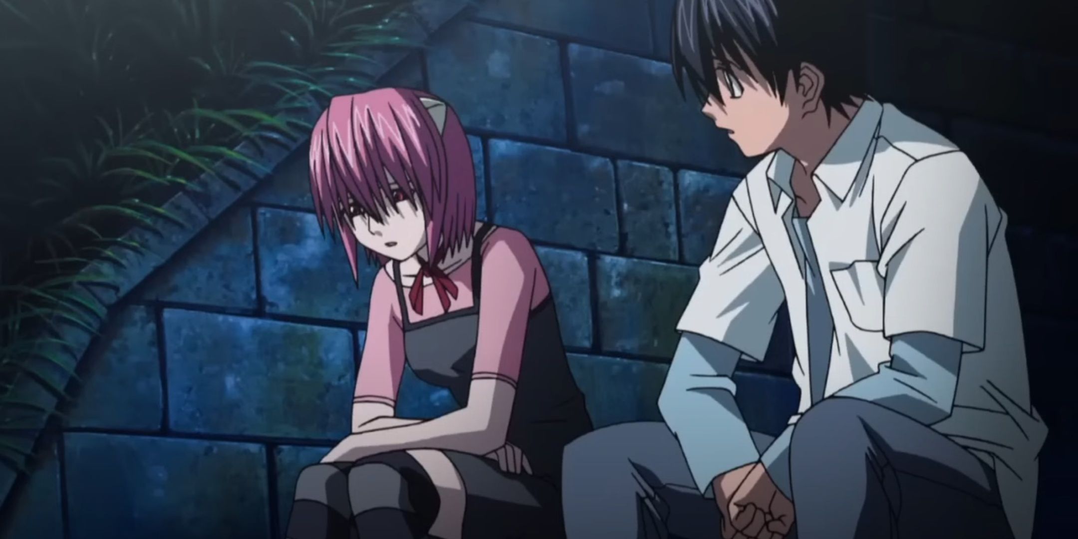 Lucy discusses her regrets in Elfen Lied.