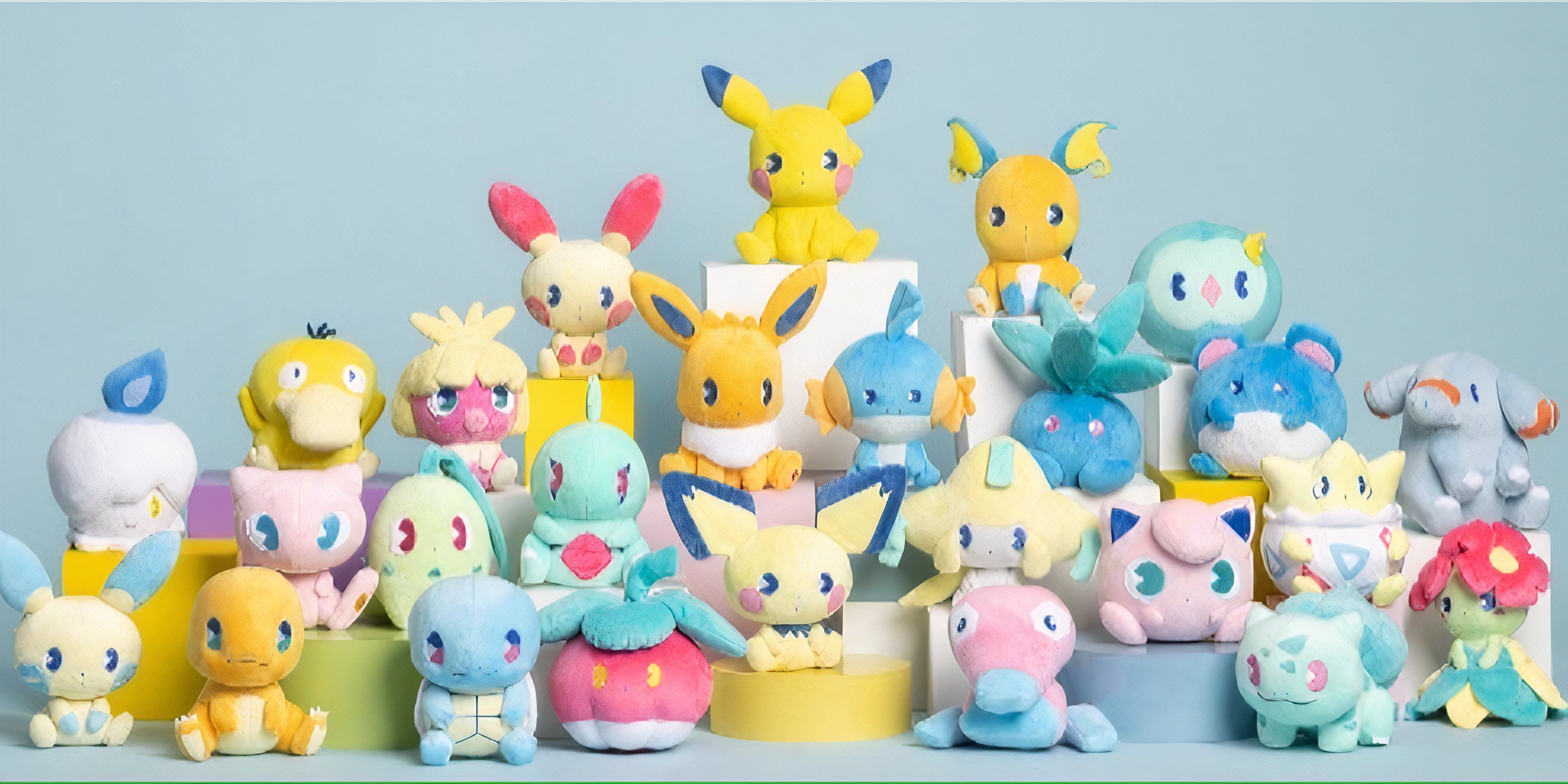 Pokemon's Entire Soda Pop Plush Collection Is Now Available In The US