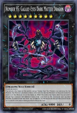 Number 95 Galaxy-Eyes Dark Matter Dragon card