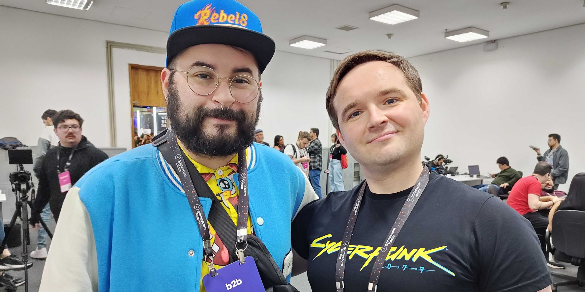 Pawel Sasko and Santi Leguiza in Gamescom Latam 2024.