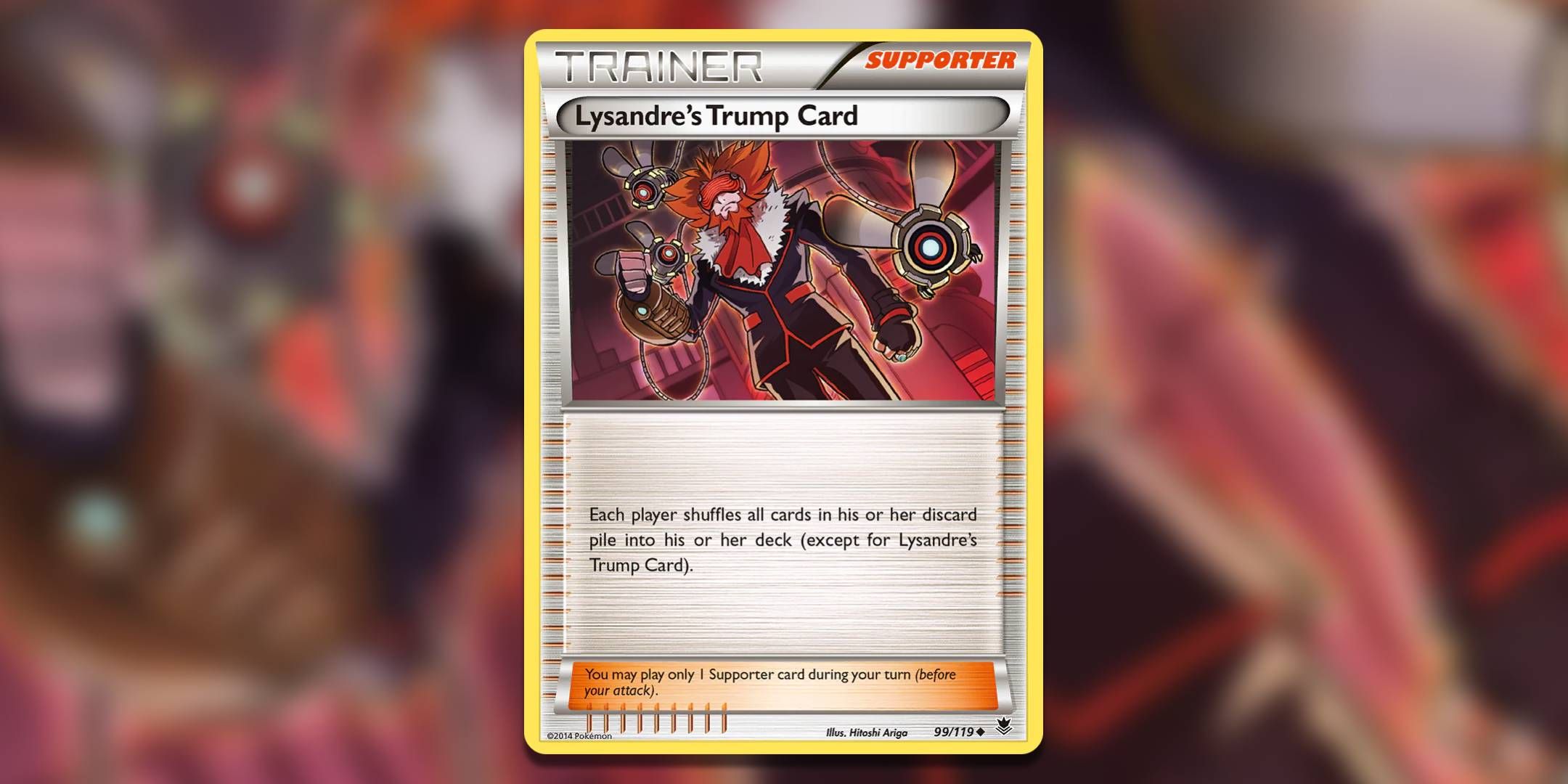 Pokemon TCG Lysandre's Trump Card by Hitoshi Arigo