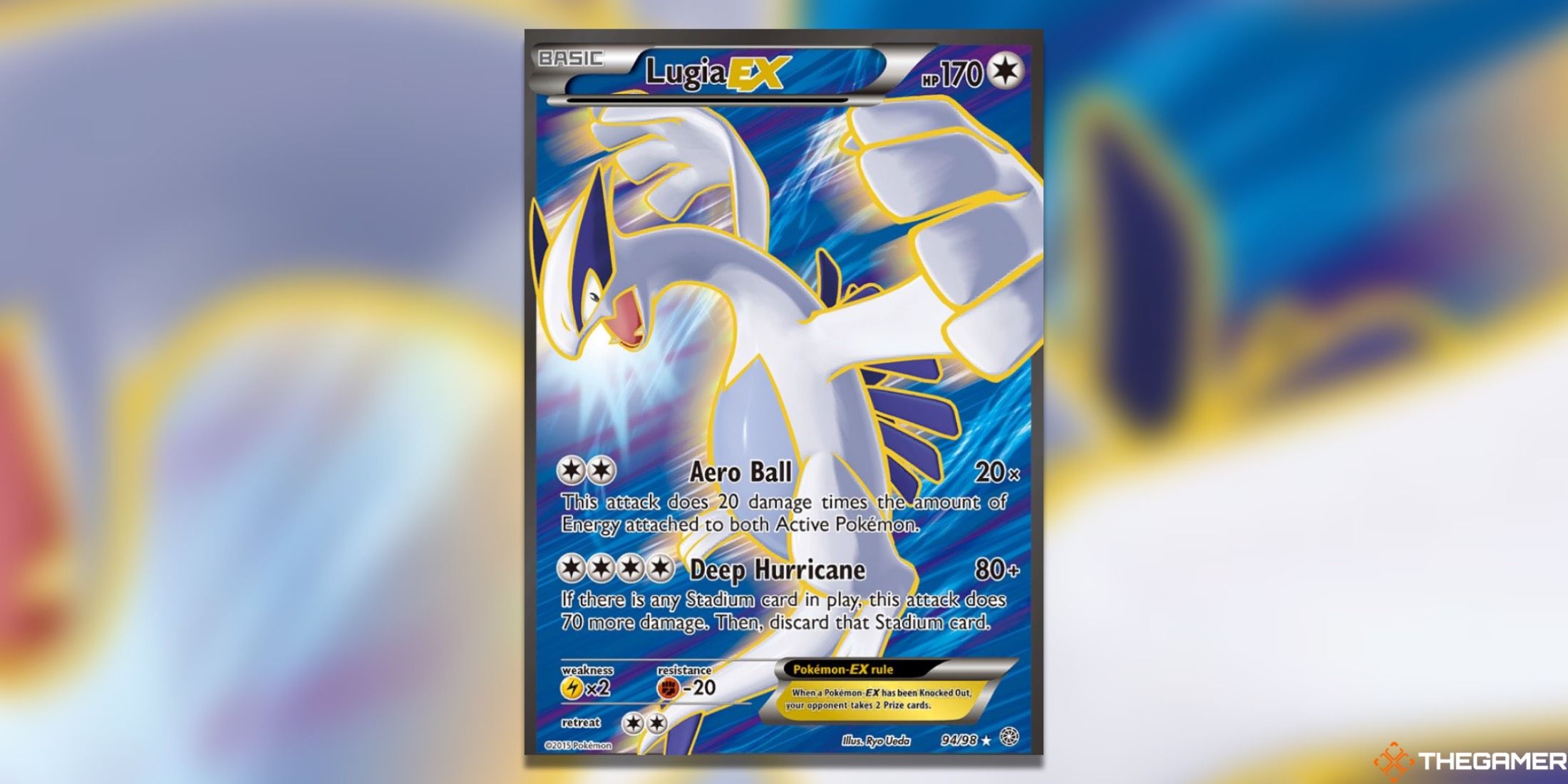 Ancient Origins Lugia EX هنر کامل از Pokemon TCG.