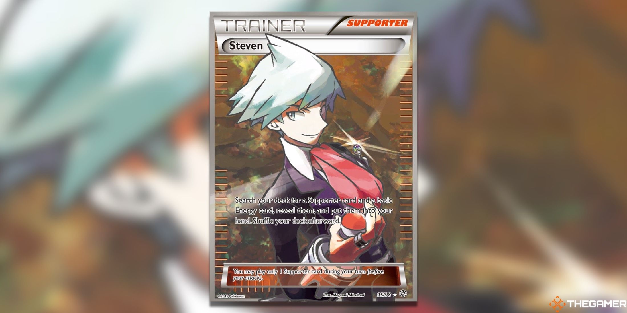 The Ancient Origins Steven هنر کاملی از Pokemon TCG.