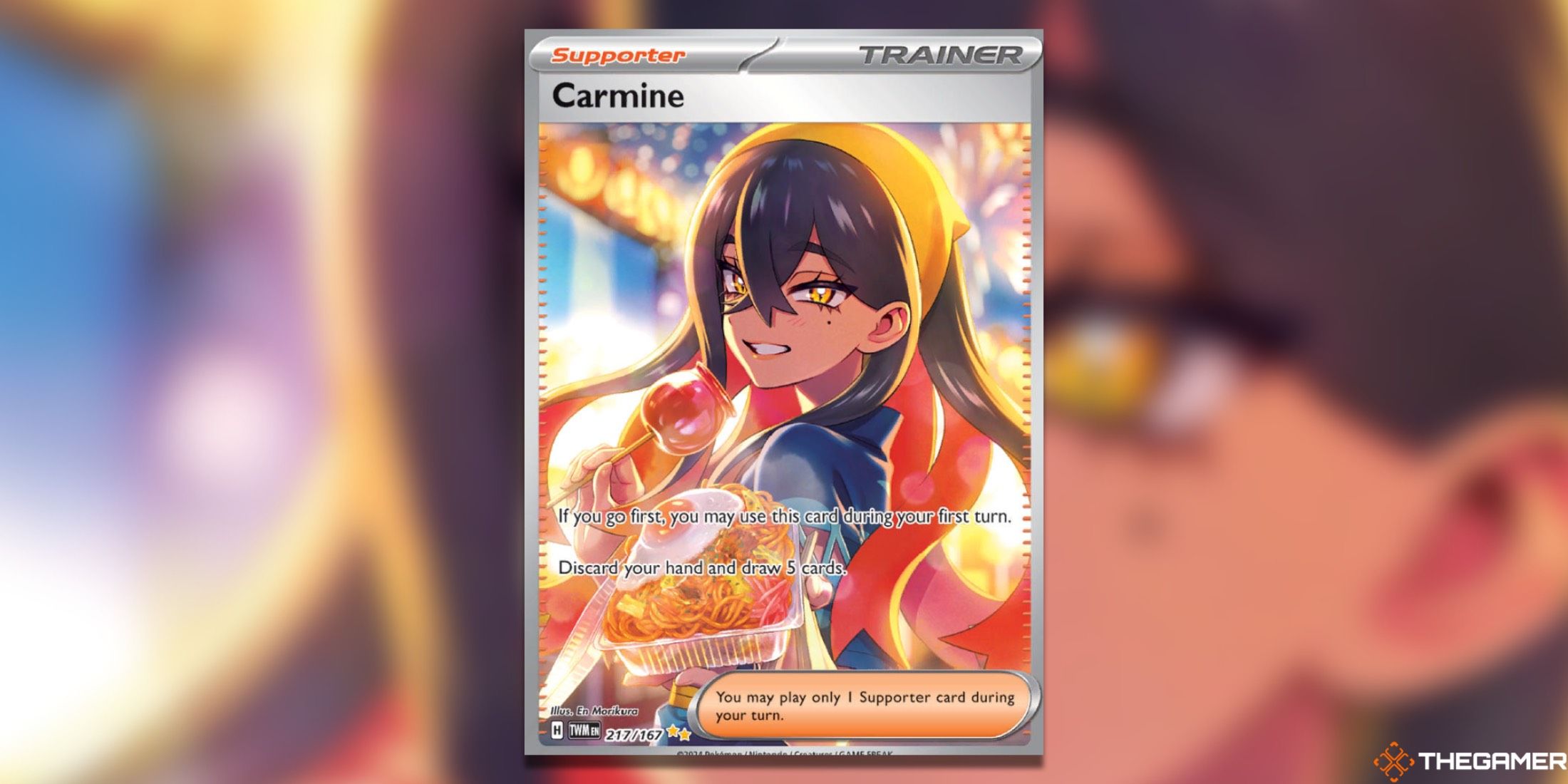 The Carmine SIR from Twilight Masquerade in the Pokemon TCG.