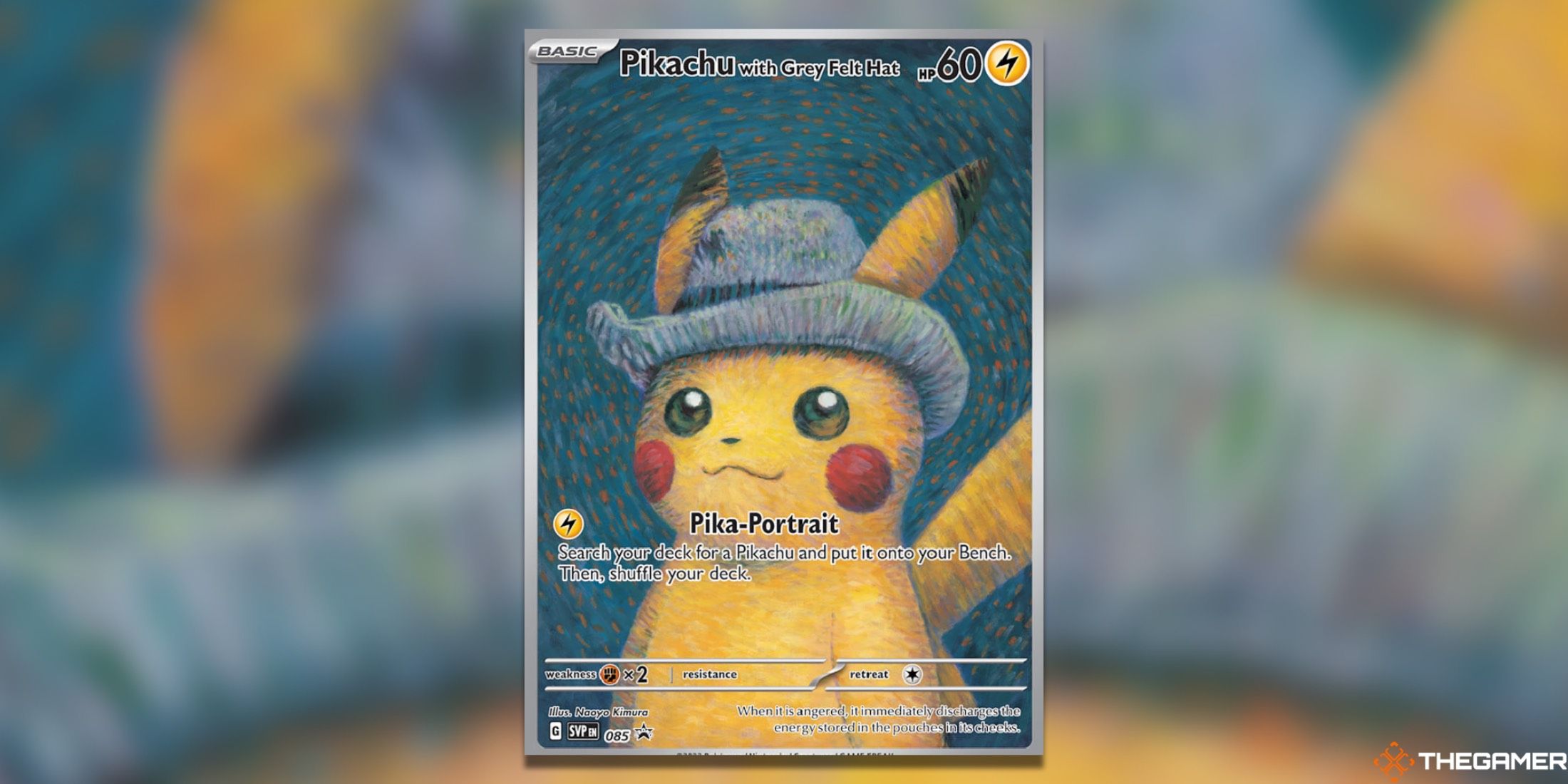 The Pikachu with Grey Felt Hat Promo in the Pokemon TCG.