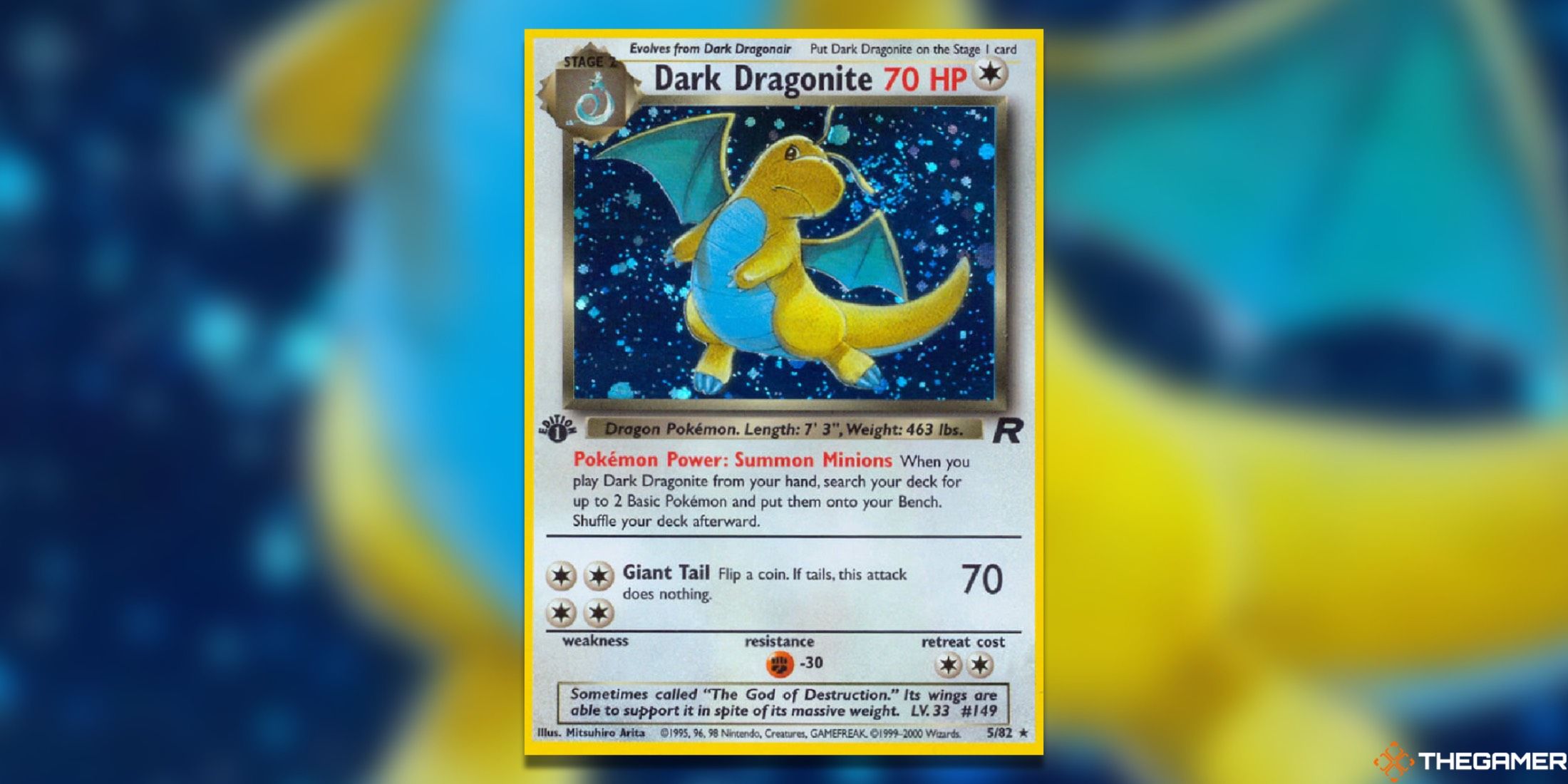 Newest 1st Edition Dark Dragonite 5/82 Team Rocket Pokemon ~ Near Mint/LP