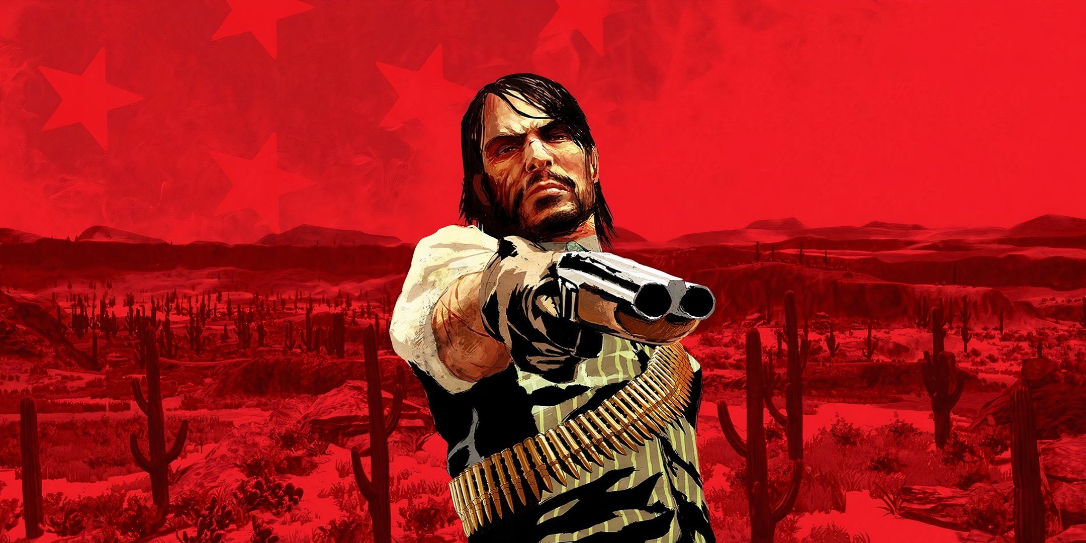 John Marston on the cover of Red Dead Redemption.