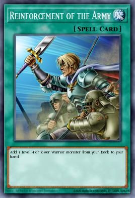 Reinforcement of the Army card
