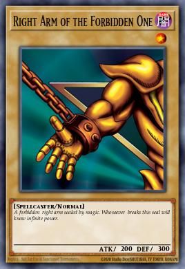Right Arm of the Forbidden One card