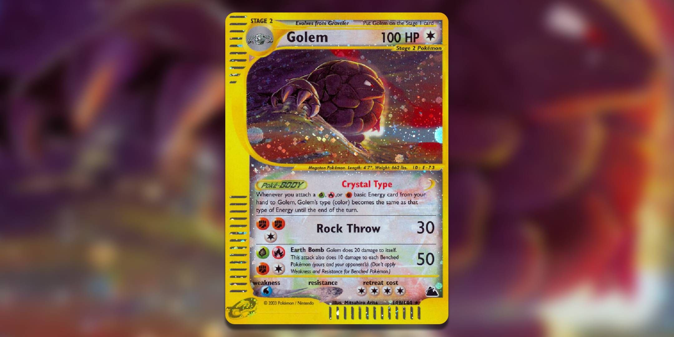 Screenshot of Golem Skyridge Pokemon TCG.