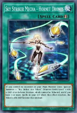 Sky Striker Mecha - Hornet Drones card