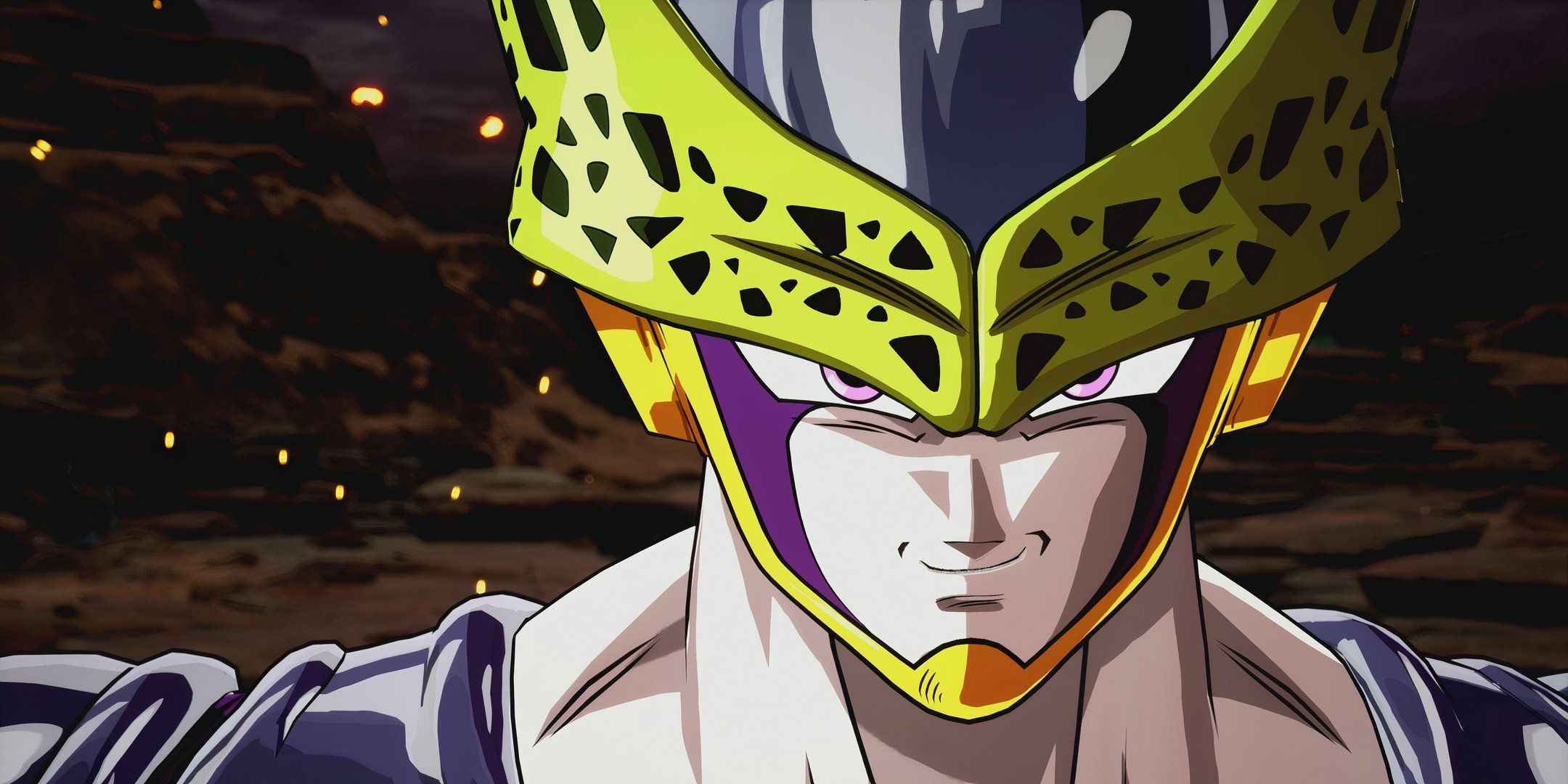 Perfect Cell smirking at the camera in Dragon Ball: Sparking Zero.