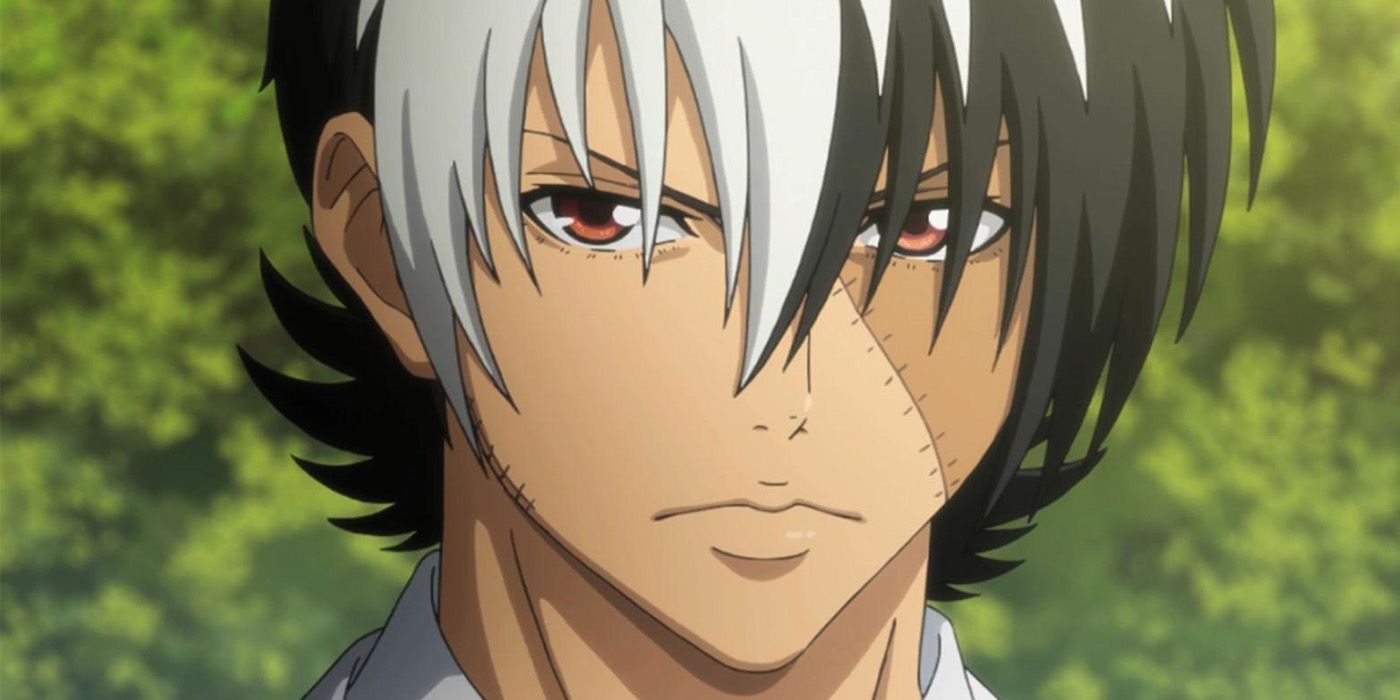 Black Jack has a white streak in his hair and a pronounced scar that runs diagonally across his face. In Young Black Jack, his chin is narrower than in the classic original.