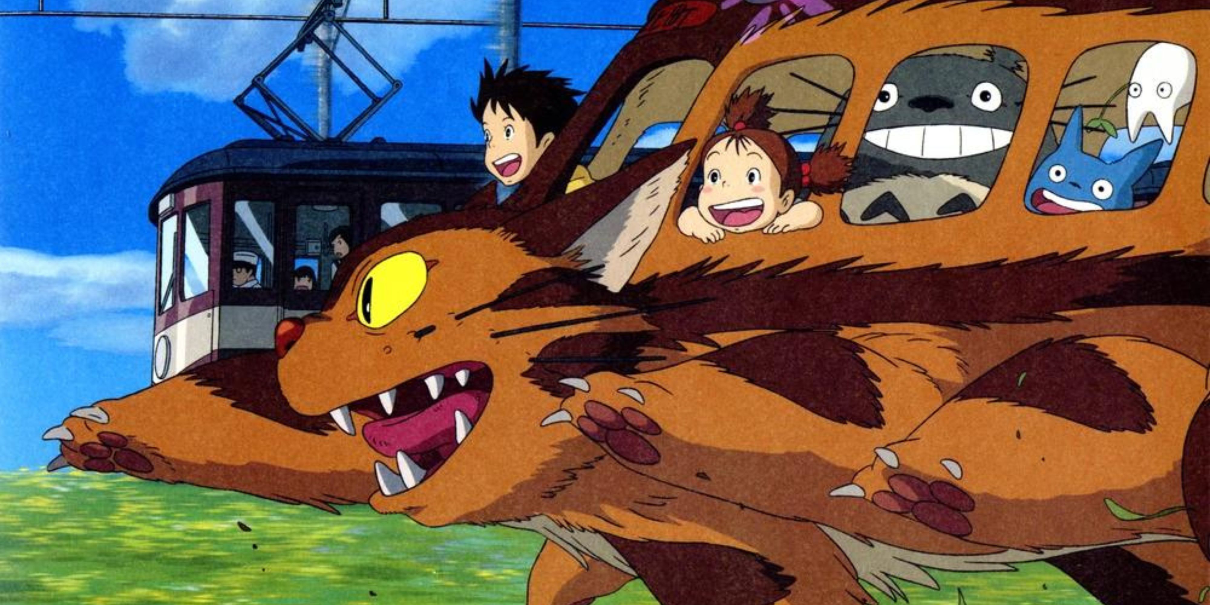 The catebus operates faster than the train in Tuturo as it contains tatros in May, Satsoki, and my neighbor Totoro.