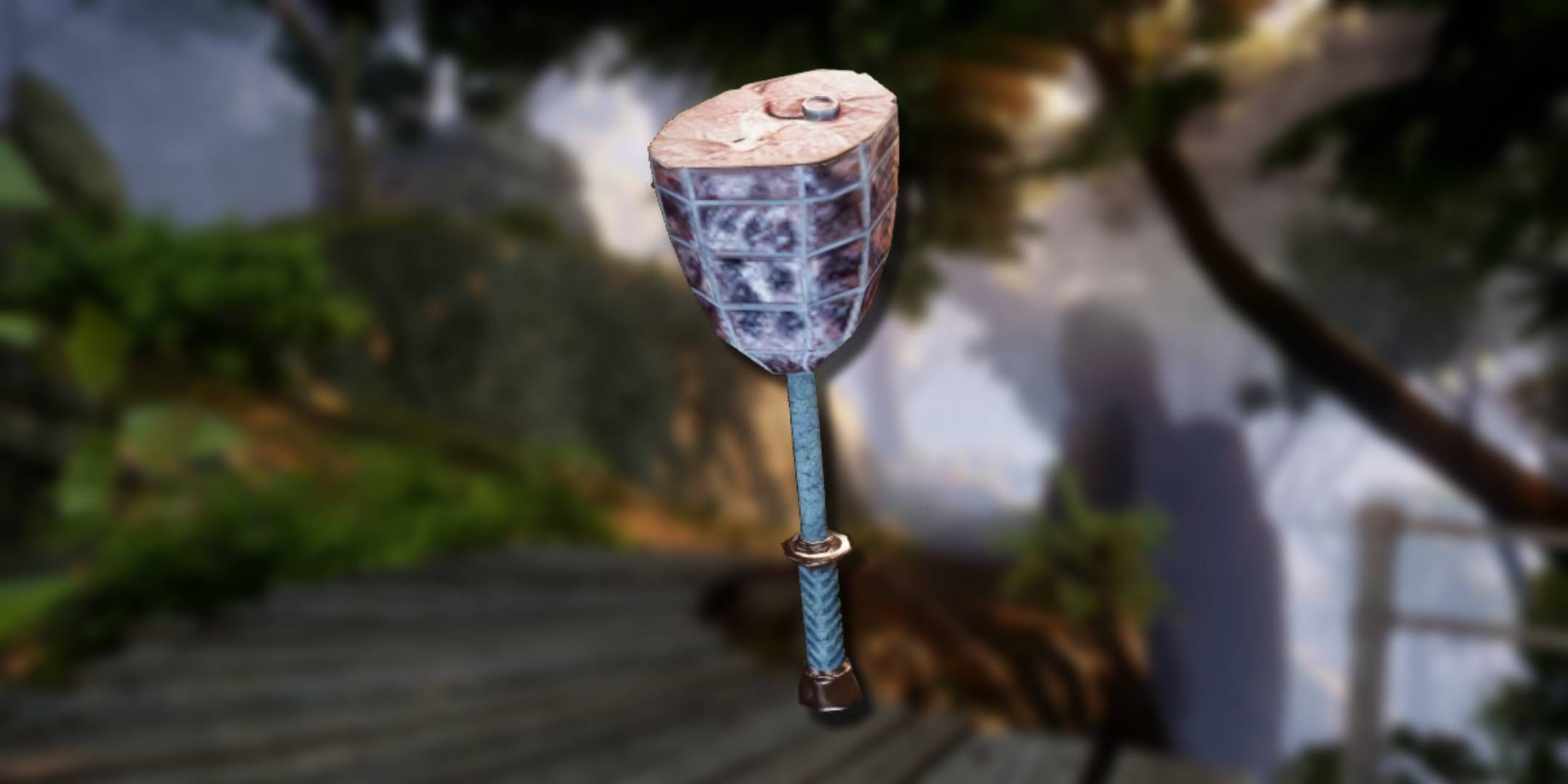 The Jade Ham unique mace weapon as seen in Dragon Age Inquisition