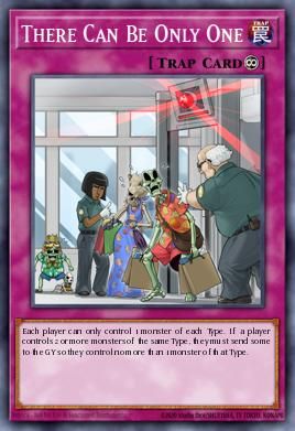 There Can Be Only One card