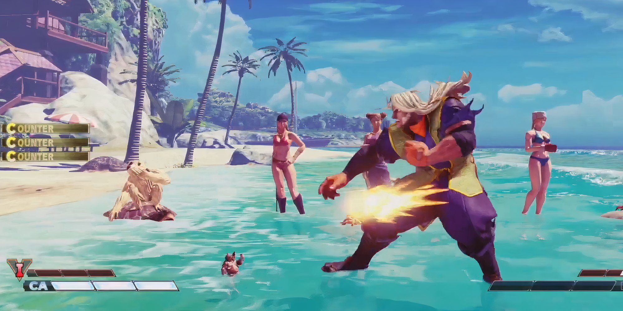Street Fighter V: A Hacked Match with a Tiny Birdie Performing Impossible Counters