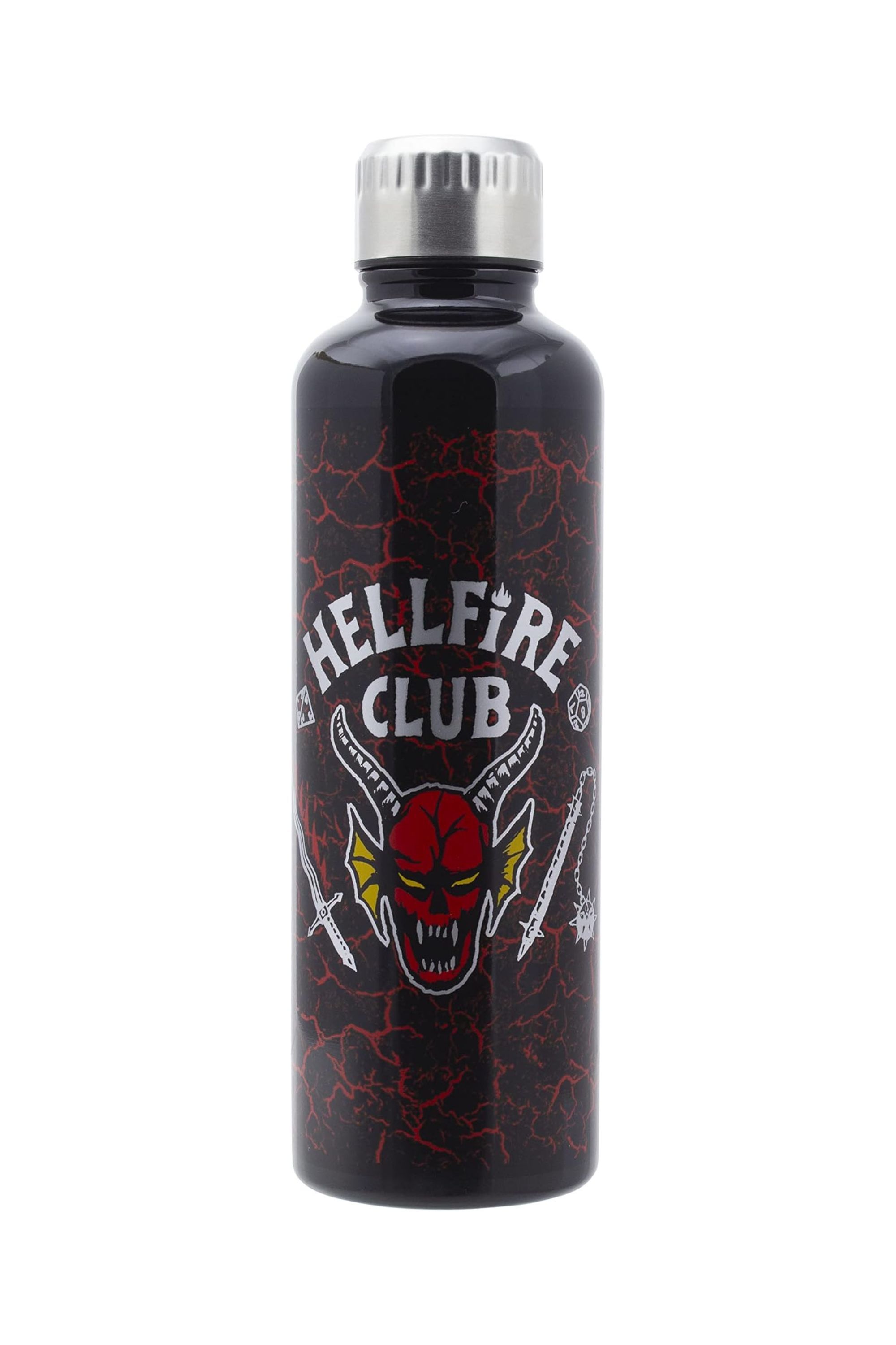 Paladone Stranger Things Hellfire Club Metal Water Bottle