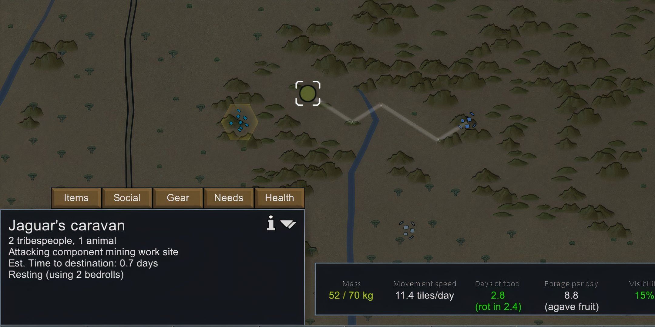 Как безопасно путешествовать в караване в RimWorld